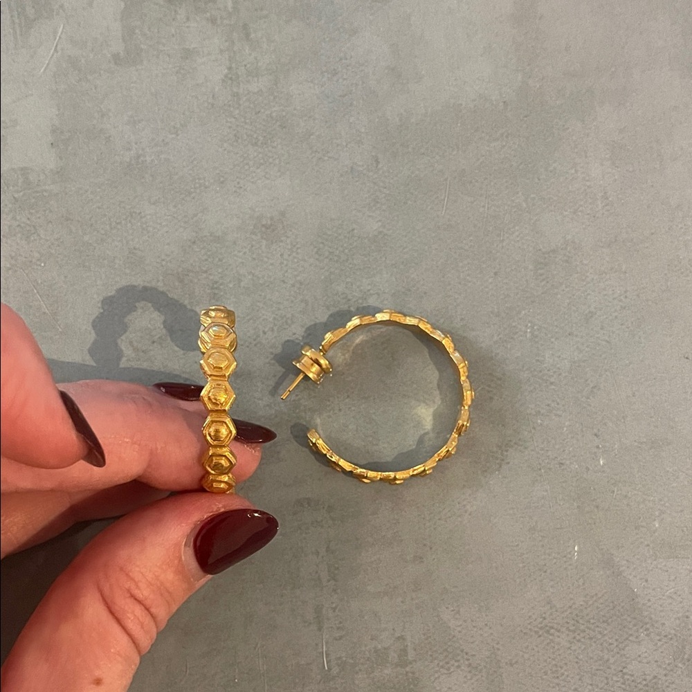 Julie Vos Gold Hoop Earrings